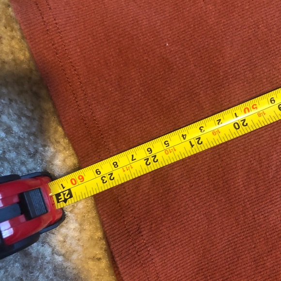 Orange Cotton Pencil Midi Skirt Size Small - Picture 13 of 13